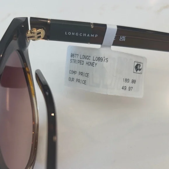 Longchamp Sunglasses 53mm Honey NWT - Picture 5 of 13